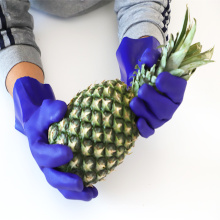 Fruit Usage Anti Puncture And Anti Cut High Level Performance Long Sleeve PVC Sandy Pineapple Plantations Gloves